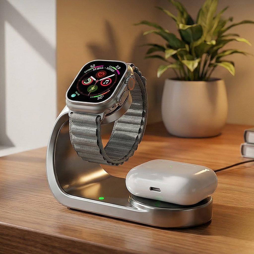 2 in 1 desktop wireless charger 1
