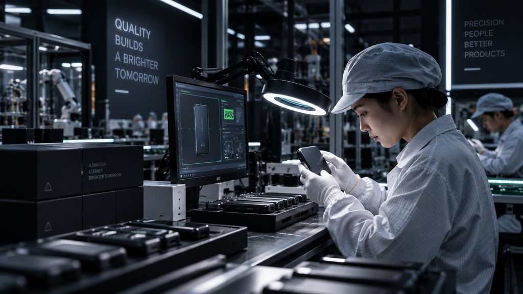 qc on production line